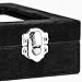 Pasutewel Velvet Glass Ring Jewellery Display Storage Box Jewelry Holder Storage Organizer Stand 7 Slots (Black)