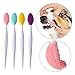 Dog toothbrush, Double-sided soft silicone gentle dental brushes kit with curved long handle