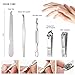 Merlilive Manicure Pedicure Set Nail Clippers, 16 in 1 Professional Stainless Steel Travel & Grooming Nail Tools Kit with Portable Luxurious Travel Case