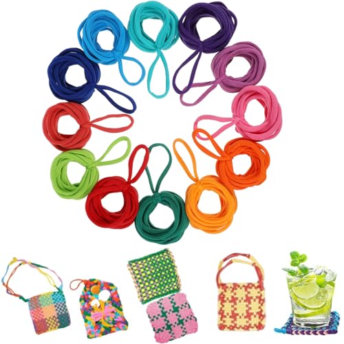 Ciieeo 192pcs Loom Potholder Loops Weaving Loom Loops Potholder Refill Elastic Potholder Loops for DIY Crafts Supplies Colorful at Amazon