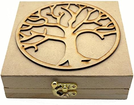 Flower of Life Chakra Crystal Quartz Set By Blessed Chakras | Hand Made Wooden Box Set, Meditation Stones, Reiki Healing