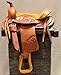 M-Royal 10″ Tan Pony Mini Horse Saddle Kids Pleasure Leather Western Saddlethumb 1