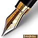 Antonio Da Parra(TM) Fountain Pen Calligraphy Writing Set Case - Premium Quality - 100% Handcrafted Bamboo Vintage Collection with Ink Refill Converter Gold Medium Nib