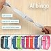 allbingo Fitbit Flex Adjustable Wristband - Fitbit Flex Silicone Replacement Secure Band with Chrome Watch Clasp and Fastener Buckle - Fix The Tracker Fall Off Problem (Black x 1)