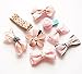 Belle Beau Baby Girls Hair Bows, Barrettes, Ribbon Lined Alligator Hair Clips,Toddler Hair Accessories