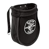 Utility Pouch Perfect for Carrying Nuts and Bolts, with Interior Pocket, Black No. 10 Canvas Klein Tools 51A