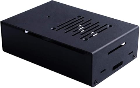 ILS ZP0070 - Carcasa de aleación de aluminio con ventilador de refrigeración y disipador de calor para Raspberry Pi 4B