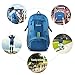 Gonex 35L Lightweight Packable Backpack Handy Foldable Shoulder Bag Daypack (Blue)