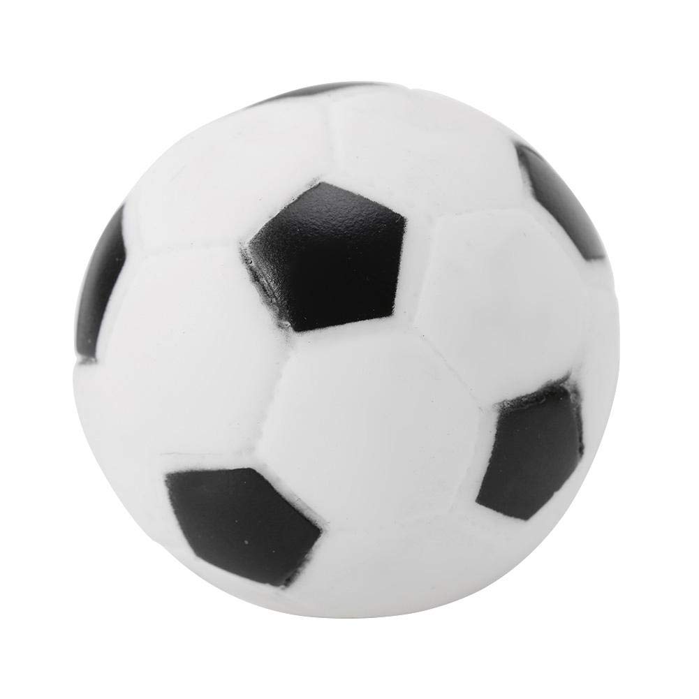 Fdit Football Squeaky Dog Toy, 7cm Rubber Chew Ball with Sound for Puppy Training Play Pet Sound Ball for Biting and Entertainment (Football)