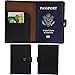 RFID Blocking Passport Holder Leather Wallet Id Card Cover Case Journey Pocket …