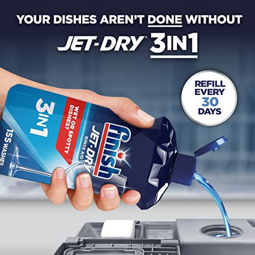 Finish JetDry Rinse Aid, Dishwasher Rinse and Drying Agent, 23 fl oz