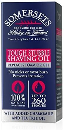 Somersets Maximum Glide Tough Stubble English Shaving Oil by Somersets