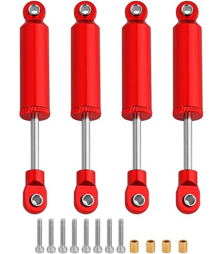 4PCS Aluminum Shock Absorbers For TRX4M RC Crawler - 59mm Threaded Dampers Bronco Defender Upgrade