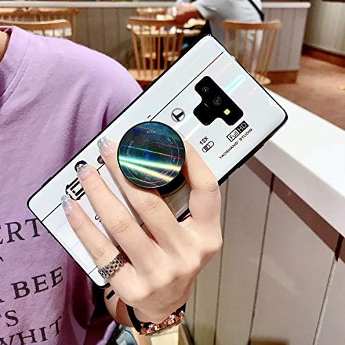 SKKMA Phone Case With Hidden Kickstand Back Case Cover for Samsung Galaxy S8 Plus Shock Reduction Case (Color : White)