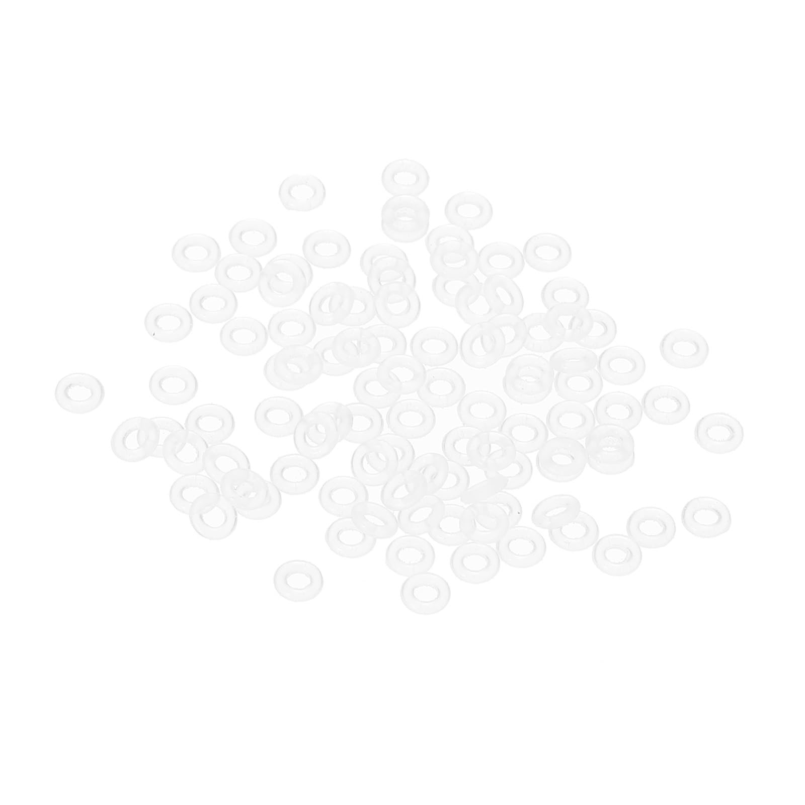 PATIKIL Dart Shaft O-Rings, 100 Pcs Non-Slip Dart Shaft Rubber O Ring for Metal Shafts Dart Tool Accessory, White