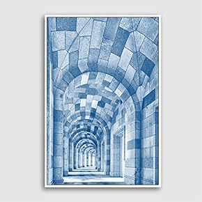 Framed Canvas Wall Art for Living Room, Bedroom Colorful Corridor Canvas Prints for Modern Home Decoration Ready to Hang - 16"x24" inches