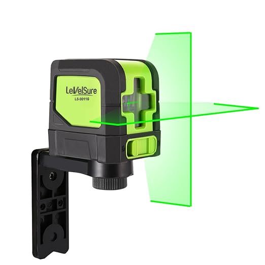 title=Livella laser a raggi verde per DIY- LEVELSURE 9011G laser a croce orizzontale