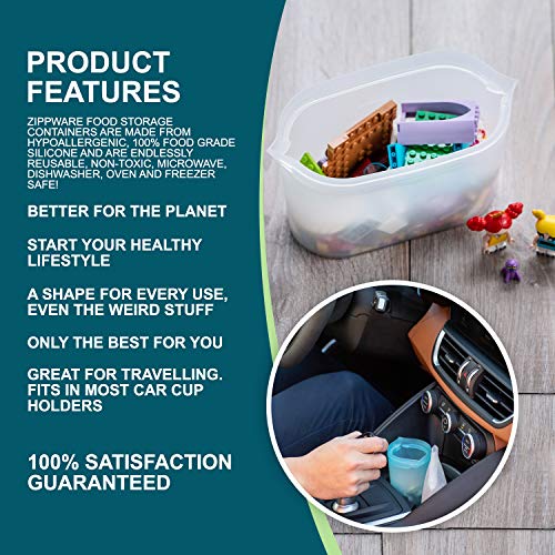 3 Zippware+Containers+Container+Sandwiches+Dishwasher