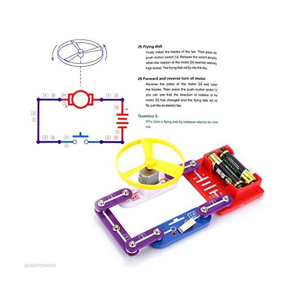 VFENG-335-Circuit-Kits-for-Kids-Circuit-Experiment-Kits-Science-Kits-Electric-Circuit-Kits-With-31-Snap-parts-Educational-Science-Kit-Toy-Boys-Girls VFENG 335 Circuit Kits for Kids Circuit Experiment Kits Science Kits Electric Circuit Kits With 31 Snap parts…