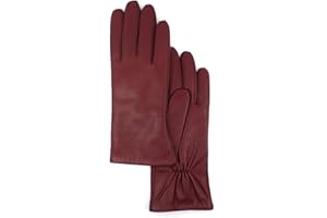 MGGMOKAY Womens Nappa Lambskin Leather Gloves Warm Cashmere Lined