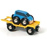 BRIO World 33577 - Car Transporter - 2 Piece Wooden Toy Train Set | Child's Imagination Igniter | FSC Certified | Ideal for Kids Ages 3+