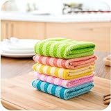 Dish Cloth Kitchen Cloths Lint-Free Towel Nonstick Oil 5 Pack