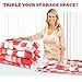 Jumbo Vacuum Space saver Storage bags. [BONUS] Free travel Vacuum hand pump. Jumbo size, excellent for long term storage or saving extra space while traveling. Pack of 6 By Ecogreen Storage