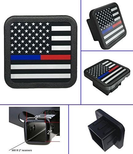 USA US American Flag Trailer Hitch Cover tube Plug Insert (Fits 2" Receivers)