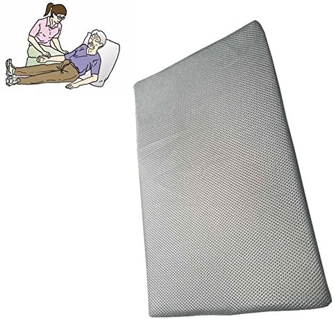 LUCKYYAN 3D Breathable Triangle Anti-bedsore Mattress, Medical Anti-bedsore Pillow Turning over Auxiliary Nursing Mat for Chronically Bedridden Patients and Elderly - Gray， 46×25×14.5cm