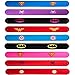 Superhero Slap Bracelet - Superhero Bracelet - Kids Party Supplies - Party Favors for Kids - Boys Birthday Party Supplies - 9 Pack Wristband Accessories