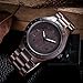 Uwood Unique Luxury Brand Black Sandal Wooden Mens Quartz Watches Fashion Natural Wood Watch