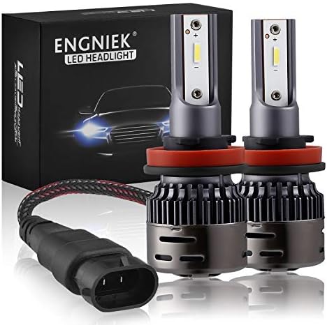 H11 LED Headlights Bulbs Extremely Bright H8 H9 Hi/Lo Dual Beam Conversion Kit All-In-One Headlamp Cool White with Philips Chips, No Dark Spots, 40W, 9800Lm, 6000K, 2pcs