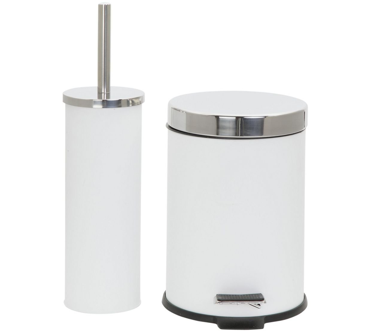 ColourMatch Slow Close Bin and Brush Set - Super White