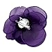 Lovely Floral Hair Clips, Purple Rose Brooches for Women | Versatile Pins for Hats, Clothing and More