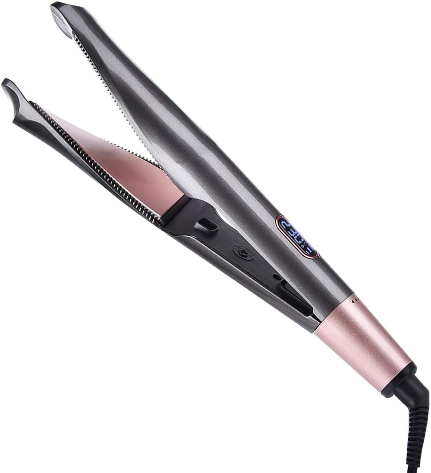 Tyhbelle Hair Straightener Curling Iron 2 in 1 Tourmaline Ceramic Twisted Flat Iron,13 Adjustable Temperature for All Hair Types with LCD Digital Display & Auto Shut-Off