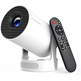 Magcubic Mini Projector with WiFi 6 and Bluetooth 5.4, Portable Projector 4K Support, 5W Soundbase Speaker, Auto Vertical Keystone 180°Rotatable Smart Proyector for Movie Home Outdoor