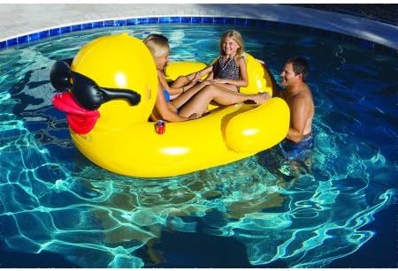 Extra Large Family Inflatable Pool Floats Riding Derby Duck by Pool Games