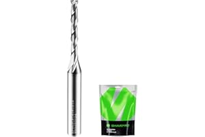 SHARPRO 1/8 Router Bit 1/4 Shank, Spiral Upcut Router bit, 1/4 Inch CNC Router Bits, Up Cut Spiral Router Bits 1/4 Shank,Soli