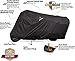 Dowco Guardian 50021-00 WeatherAll Plus Indoor/Outdoor Waterproof Motorcycle Cover, EZ Zip: Black, XX-Large