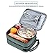 Expandable Insulated Lunch Bag, Leakproof Flat Lunch Cooler Tote with Shoulder Strap for Men and Women, Suitable for Work & Office by Tirrinia, Grey