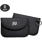 Flare Up faraday bag Car Key Signal Blocker (Anti-hacking Assurance) Key Fob Guard Protector Device Shielding - 2 Pack