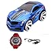 SZJJX Voice Command RC Car Rechargeable 2.4Ghz 6CH Smart Watch Radio Control Creative Voice Activated Racing Cars Remote Control Vehicles Truck Blue