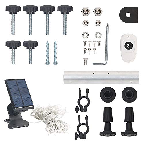 Melko Klemmmarkise mit LED Beleuchtung 200 cm breit Grau Balkomarkise ohne Bohren Sonnenschutz Terrassenüberdachung – Bild 6