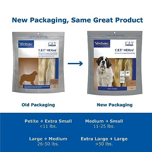 Virbac CET HEXtra Premium Oral Hygeine for Dogs, over 50lbs. Pricepulse