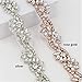 QueenDream Fashion 1 Yard Crystal Rhinestone Applique Manufactoring Price Sash Rhinestone Supply Handmade Wedding Dress Belt Diamond Applique