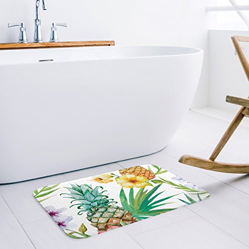 Painting Art Pineapple Flowers Door Mats Kitchen Floor Bath Entrance