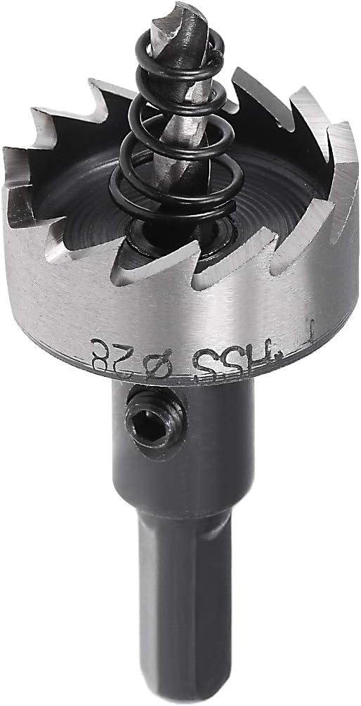 uxcell 28mm HSS Drill Bit Hole Saw Cutter for Metal Alloy Wood