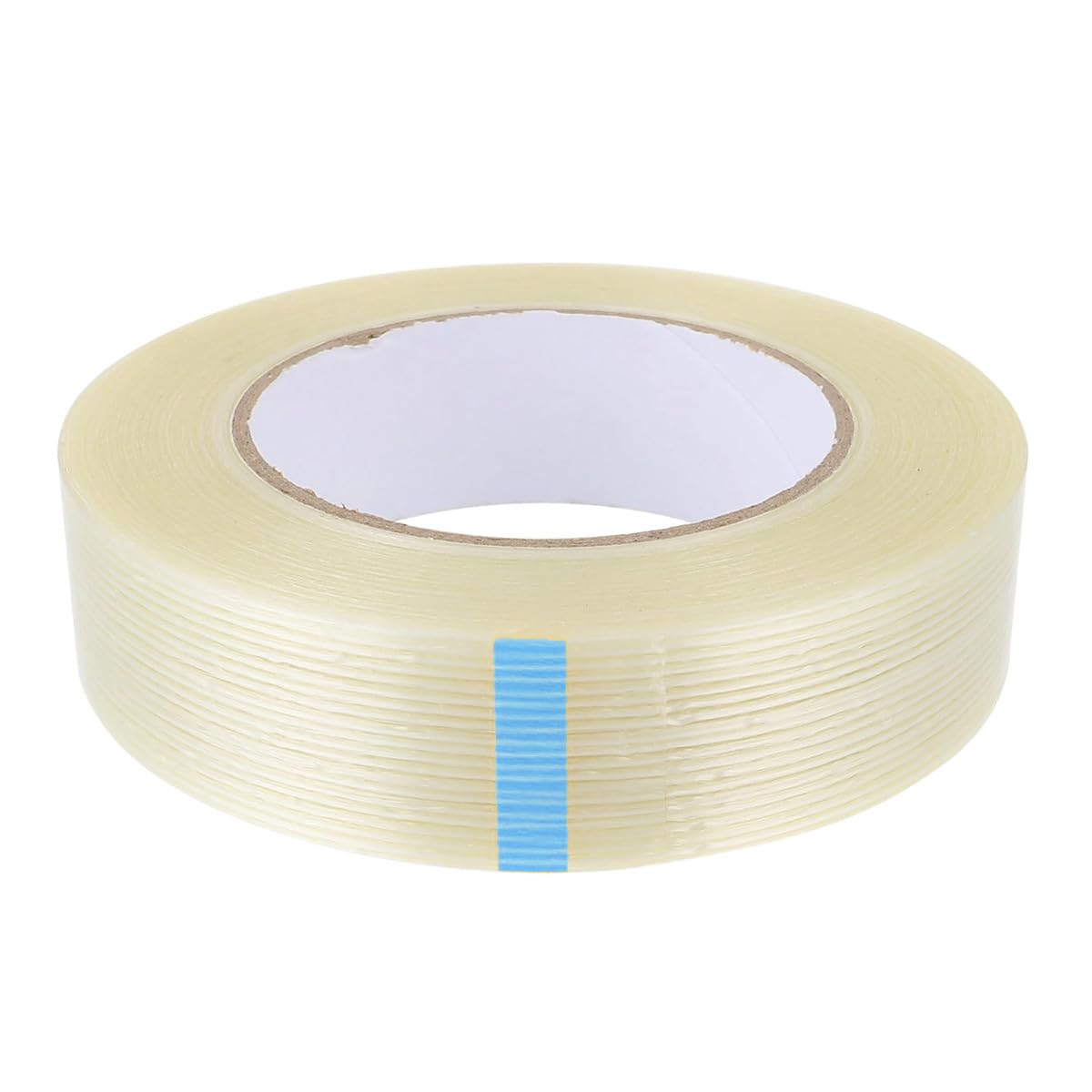 TopHomer Fiberglass Filament Tape, Reinforced Fiberglass Packing Tape Heavy Duty Transparent Strapping Tape for Packing, Repairing, Fixing (20mm x 50m)