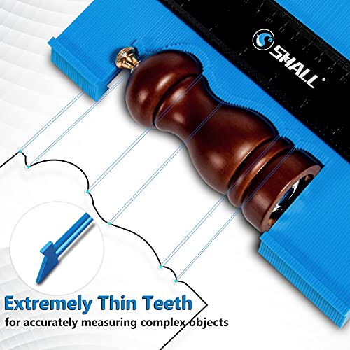 SHALL Contour Gauge Profile Tool, 10" and 5" Widened Profile Gauge with