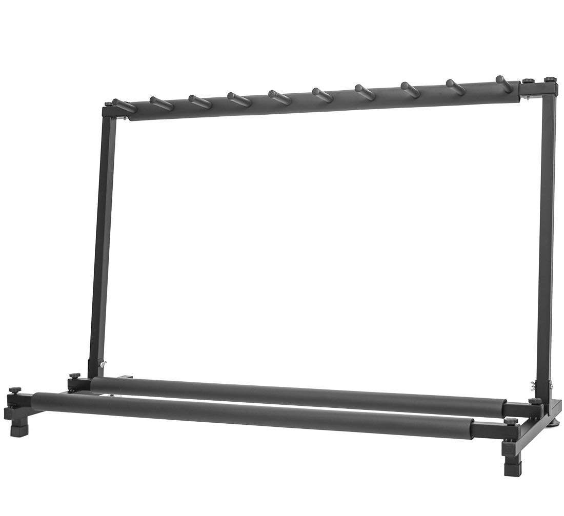 Morimoe Guitar Bass Stand for Multiple Guitars Display Foldable Rack (9-Space) Image